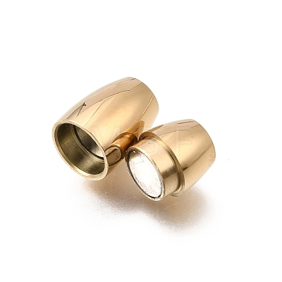 304 Stainless Steel Magnetic Clasps STAS-H263-06G-1
