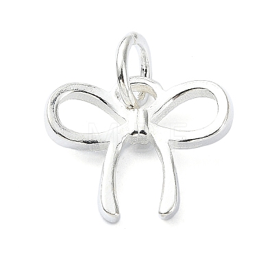 925 Sterling Silver Bowknot Charms STER-M119-05C-S-1