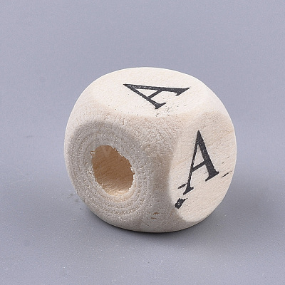 Natural Wooden Beads WOOD-S055-02-1