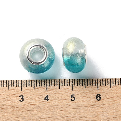 Two Tone Resin European Beads RESI-M001-02C-1