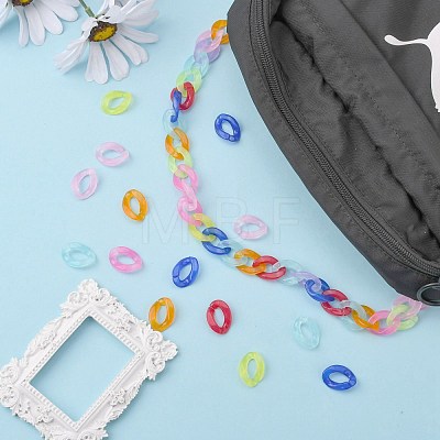 Imitation Jelly Acrylic Linking Rings OACR-S036-001A-E-1