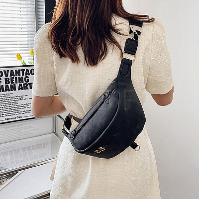 DIY PU Leather Breast Bag Making Kits DIY-WH0488-92A-1