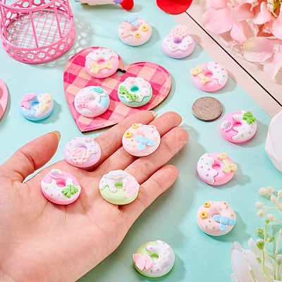 20Pcs Opaque Resin Decoden Cabochons RESI-TA0005-33-1