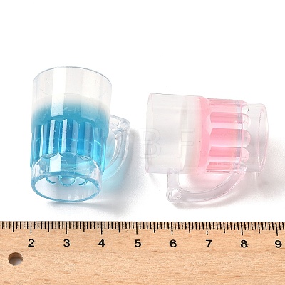 Transparent Resin Pendants RESI-I355-04-1