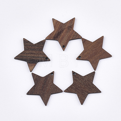 Walnut Wood Pendants WOOD-S054-13-1