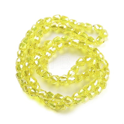 Electroplate Glass Beads Strands EGLA-D030-T4mm-B04-1