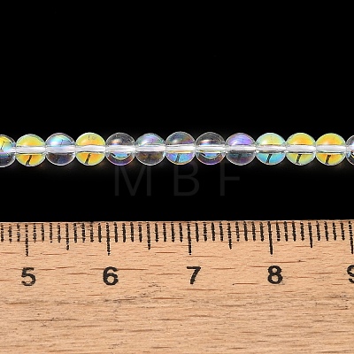 Transparent Electroplate Glass Beads Strands GLAA-T032-T4mm-C18-1