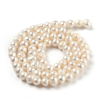 Natural Cultured Freshwater Pearl Beads Strands PEAR-L033-03-01-1