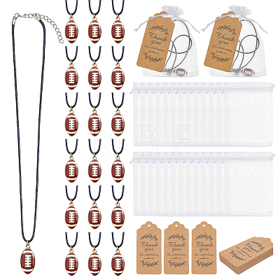 36Pcs Waxed Cord Necklace NJEW-OC00009-1
