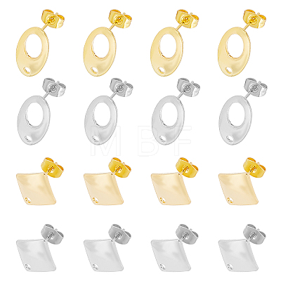 Unicraftale 304 Stainless Steel Stud Earring Findings STAS-UN0007-94-1