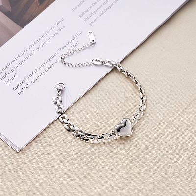 304 Stainless Steel Watch Band Chain Bracelets WG1D882-02-1