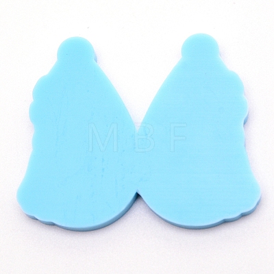 Teardrop with Lady Silicone Pendant Molds DIY-WH0175-58-1