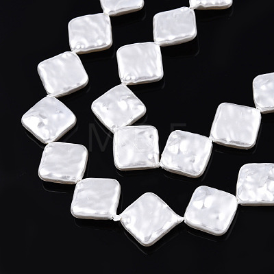 ABS Plastic Imitation Pearl Beads Strands KY-N015-03-B01-1