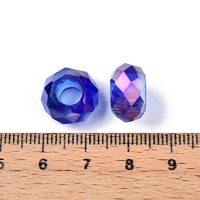 Transparent Glass European Beads GPDL-N005-D14mm-A14-1