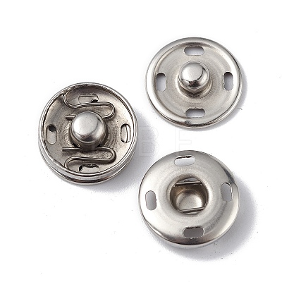 Non-Tarnish 202 Stainless Steel Snap Buttons LS-BUTT-I017-01C-P-1