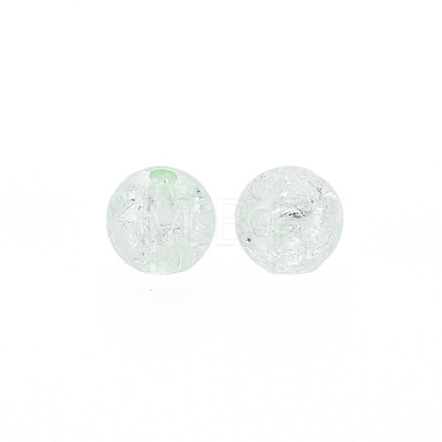 Transparent Crackle Acrylic Beads MACR-S373-66-N03-1