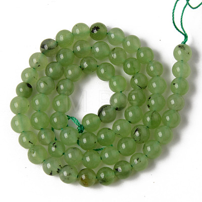 Natural Chalcedony Beads Strands G-T129-06-6mm-1