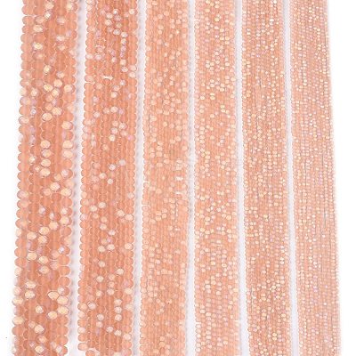 Transparent Glass Beads Strands EGLA-A044-T4mm-MB21-1