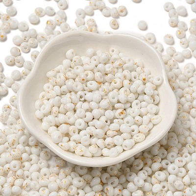 Baking Paint Glass Seed Beads SEED-F006-01A-15-1