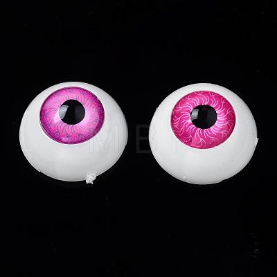 Craft Plastic Doll Eyeballs DIY-PH0019-63D-20mm-1