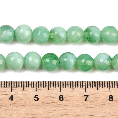 Handmade Lampwork Beads Strand LAMP-B056-8mm-02-1