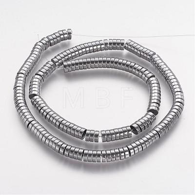Non-magnetic Synthetic Hematite Beads Strands G-P218-19-06-1