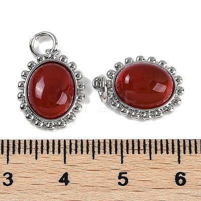 Natural Carnelian(Dyed & Heated) Pendants KK-P283-48P-1