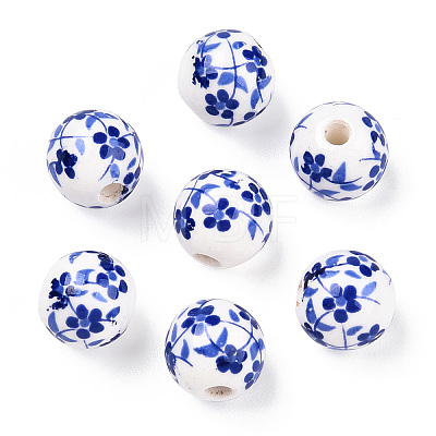 Handmade Porcelain Beads X-PORC-E021-02B-1