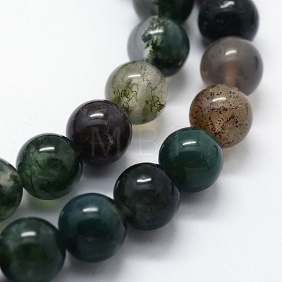 Natural Indian Agate Beads Strands G-I199-05-10mm-1