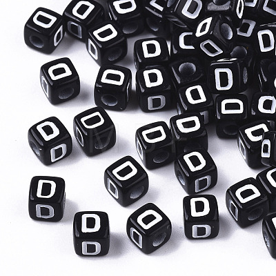 Opaque Acrylic Beads SACR-N002-01D-1