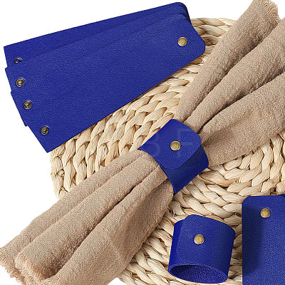 12Pcs PU Leather Napkin Rings AJEW-CL0005-81A-1