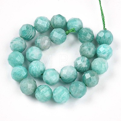 Natural Amazonite Beads Strands G-S345-8mm-25-1