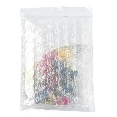 12Pcs 6 Colors Transparent Epoxy Resin Big Pendants RESI-FS0002-44-1