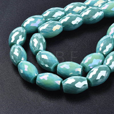 Electroplate Glass Beads Strands EGLA-S194-15A-A09-1