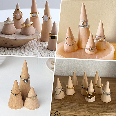 16Pcs Wooden Ring Displays RDIS-SC0001-05B-1