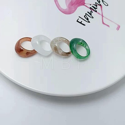 4Pcs Acrylic Finger Rings for Women WGC4C6E-54-1