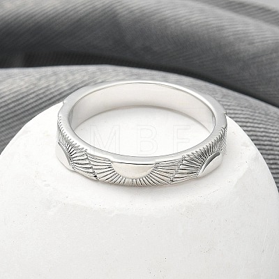 304 Stainless Steel Sun Shin Finger Ring for Women RJEW-B109-04P-1