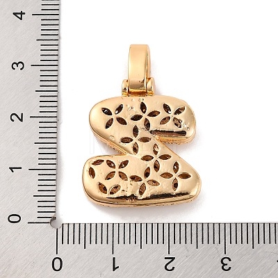 Brass Micro Pave Cubic Zirconia Pendants KK-C076-29Z-G01-1