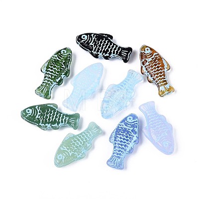 Opaque Glass Beads LAMP-T021-94M-1