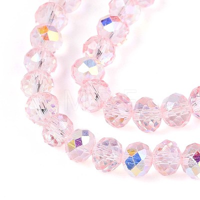 Transparent Glass Beads Strands EGLA-N016-6mm-04-1