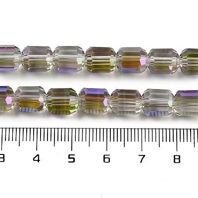 Electroplate Glass Beads Strands GLAA-G112-07B-1