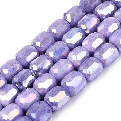 Anti-Tarnish Electroplate Glass Beads Strands EGLA-N027-03A-10-1