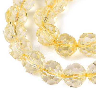 Crackle Transparent Glass Beads Strands GLAA-N068-06A-06-1