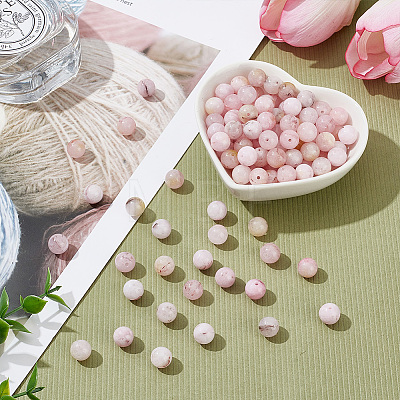 3 Strands Natural Imitation Pink Opal Beads Strands G-HY0001-63-1