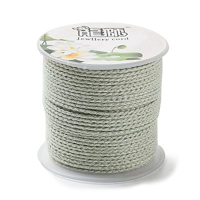 20M Polyester Braided Cord for Jewelry Making OCOR-G015-04A-23-1