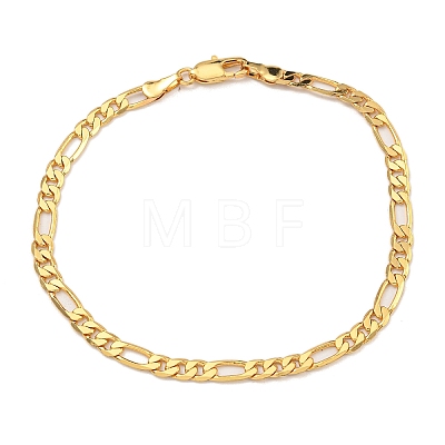 Brass Figaro Chain Bracelets & Necklaces for Women NJEW-U011-11G-1