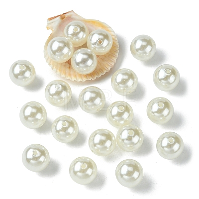 ABS Plastic Imitation Pearl Round Beads MACR-YW0002-18mm-82-1