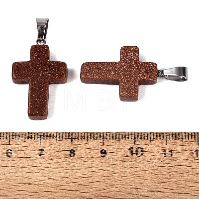 Synthetic Goldstone Pendants G-T080-27-1