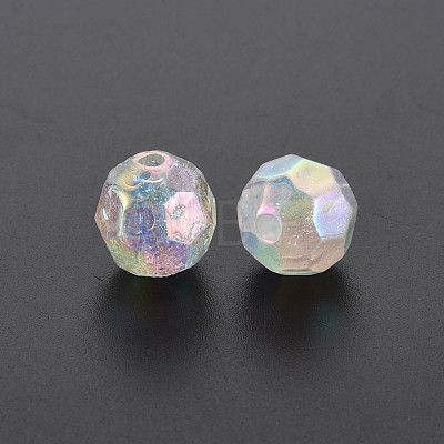 Transparent Acrylic Beads PACR-T011-06-1