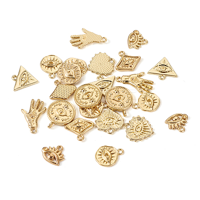  32Pcs 8 Style Alloy Pendants FIND-TA0002-10-1